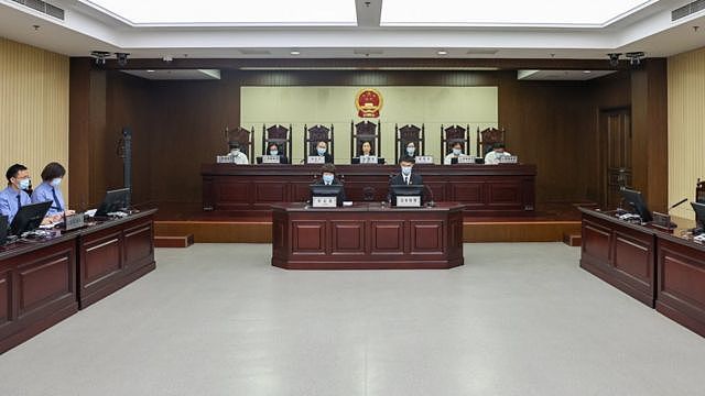 天津市第二中级法院某法庭（新华社图片19/5/2022）