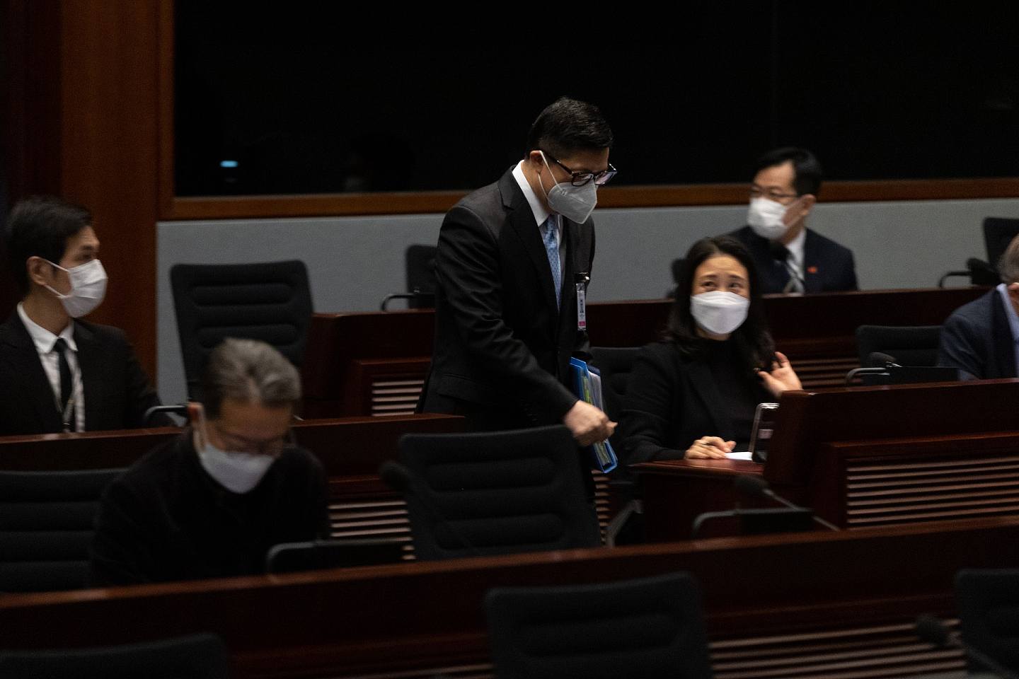12月6日，立法會保安事務委員會會議，鄧炳強出席。（夏家朗攝）