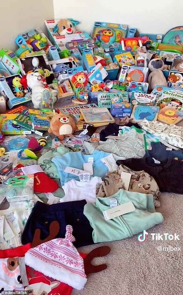 The haul included a wide selection of plush and block toys, books, clothes, baby formula, and dummies. After sharing the photo with other parents, opinions seemed divided with some being more negative than others