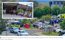 堪培拉Bruce医院昨日大火，急诊至今依旧受到影响；ACT急诊科的等待时间连续五年全澳最长（组图）