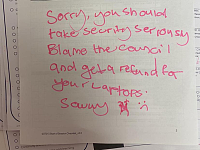 “真的很生气！”悉尼学生电脑遭盗，小偷留下纸条嘲讽（图）