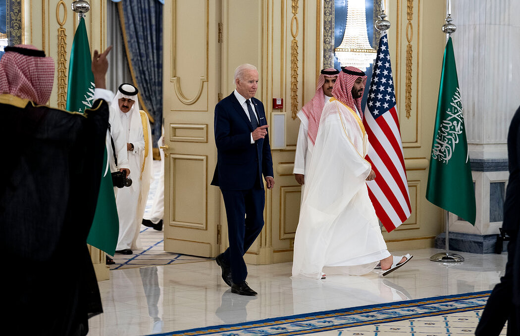 拜登总统于七月在吉达会见了穆罕默德王储。