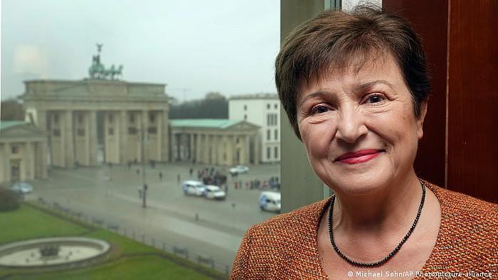 国际货币基金组织总裁格奥尔基耶娃不久前访问过柏林