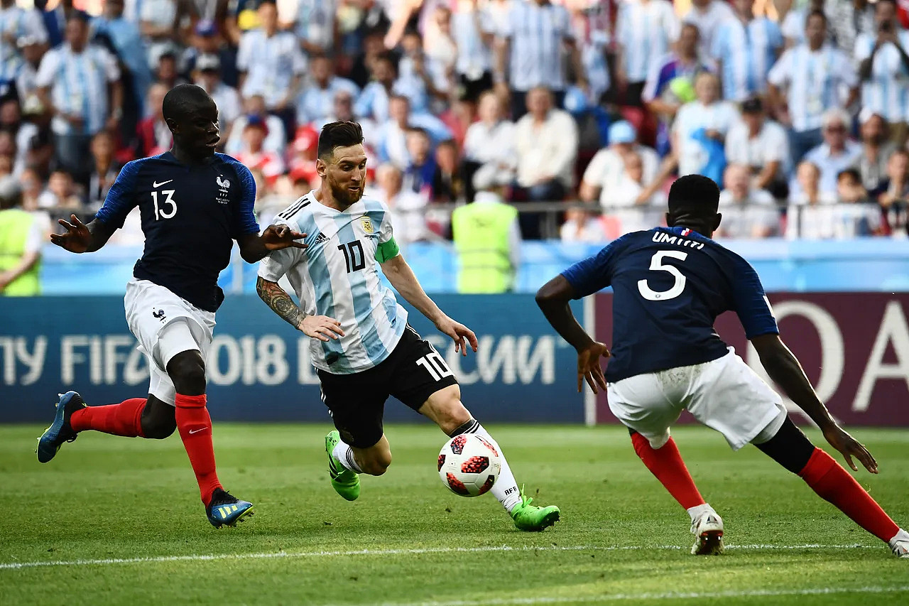阿根廷在4年前世界杯败给法国。 法新社