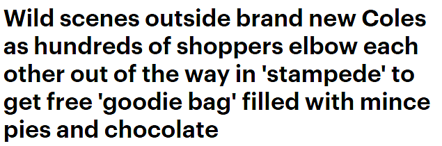墨尔本Coles新店开业引发混乱，数百名顾客涌入抢礼包！有人抱怨：再也不来了（组图） - 1