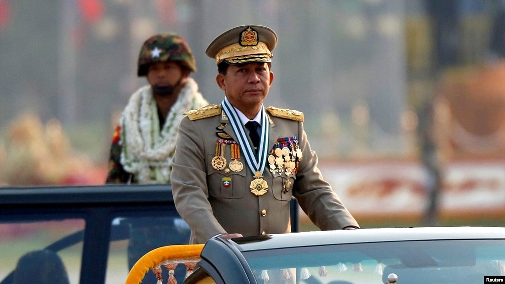 缅甸军政府领导人敏昂莱（路透社资料照）
