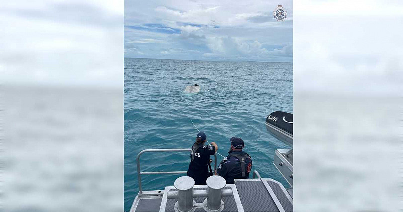 警方表示男子在充满鲨鱼的海域能存活下来真的太幸运了。 （图／澳洲海事安全局官网）