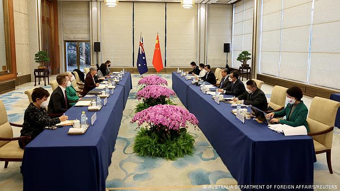 中、澳官员本周见面时讨论了人权、贸易和全球规范等议题