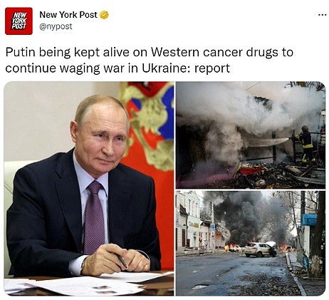 普京再被爆出健康问题，俄专家：他目前靠西方抗癌药物维持生命（图） - 1