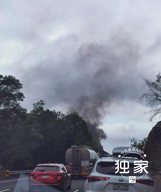 突发！悉尼M1高速路卡车起火，浓烟滚滚，返城车流将大面积拥堵（组图/视频） - 1