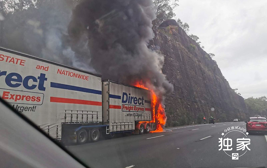 突发！悉尼M1高速路卡车起火，浓烟滚滚，返城车流将大面积拥堵（组图/视频） - 4