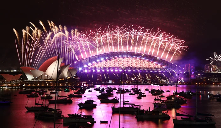 悉尼跨年烟花秀闪耀夜空，10万种烟花特效美翻天（组图） - 65