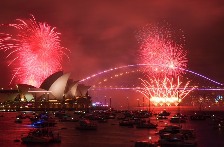 悉尼跨年烟花秀闪耀夜空，10万种烟花特效美翻天（组图） - 45