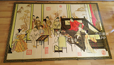 金漆壁畫 挂牆裝飾 餐廳 飯店 客廳 飯廳 家居中式擺設 中國傳統工藝品 手工藝品