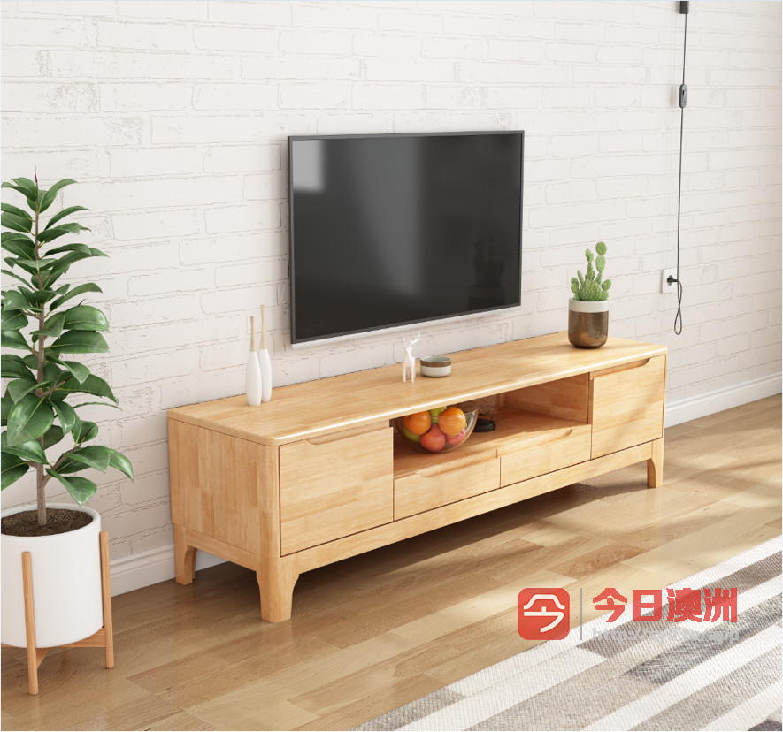 Corki全新高品质实木茶几矮桌 电视柜家具 可配送安装