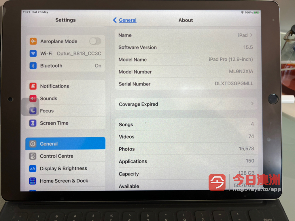 iPad Pro 129吋  苹果原装键盘