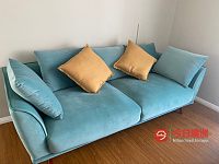 半年新超宽Tiffany   blue vintage style 3人座沙发
