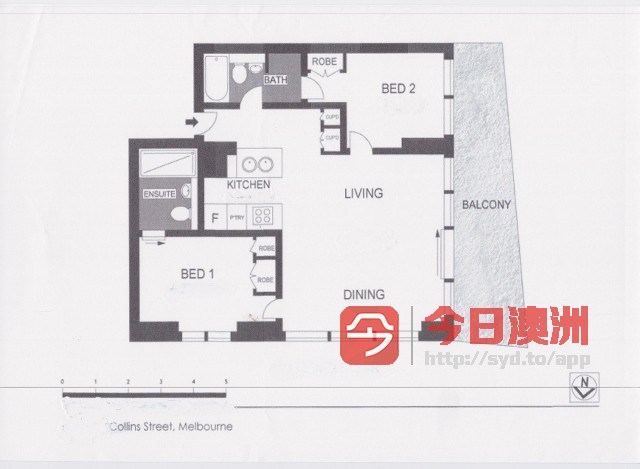 Melbourne City CBD 大型公寓82平2室2卫 都是主卧 可整租 可分租 270度景观  奢华家具 拎包入住
