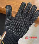 12双仅售8块 全黑纯棉PVC点珠工作手套