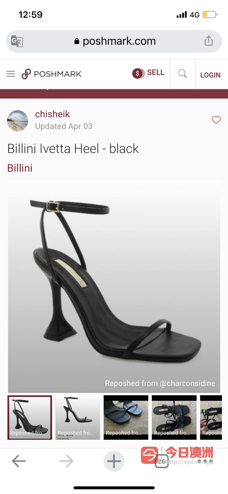 Billini高跟鞋黑色高跟鞋