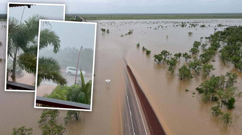 西澳北部遭严重洪灾，居民离家逃难,社区急建疏散中心！更遭的情况还在后面......（组图） - 2