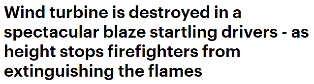 新州90米高风力发动机燃起大火，无法扑灭！过路司机被吓到，狂拨000（视频/组图） - 1