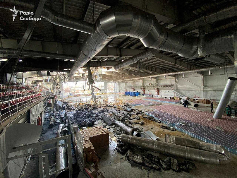 乌克兰最大花式滑冰训练中心遭到空袭摧毁。 (图/翻摄自推特)