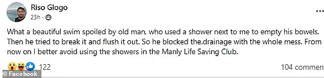 “我都能闻到味！”悉尼男子抱怨老人在公共淋浴间大便，引网友热议（组图） - 3