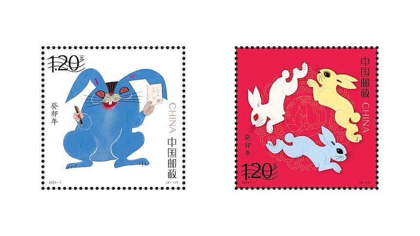 中国大陆的生肖邮票被有些人称为最丑兔子。