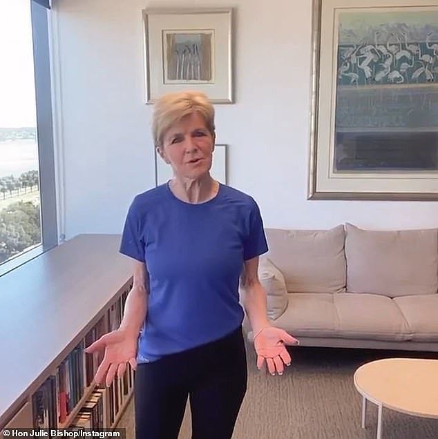 Bishop, 66, addressed her trolls head-on in a video shared to Instagram on Wednesday after finishing her daily morning run. Clad in head-to-toe activewear, she said: 'Finished my run, [I'm] in the office, and apparently someone's complained about me using filter on posts