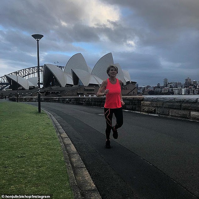 The fit former MP maintains a remarkably active lifestyle, running 6km to 10km every day regardless of her busy schedule