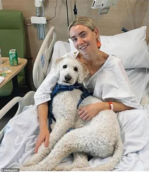 Nurse Steph Kelly, 27, from Sydney, was involved in a car crash in 2018 that damaged her vagus nerve, which is responsible for the regulation of internal organ function