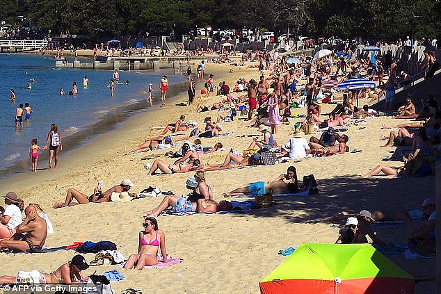 The woman said residents were lucky to live in a place that is so beautiful but urged people to respect nature and dispose of their rubbish thoughtfully (pictured is Balmoral Beach)