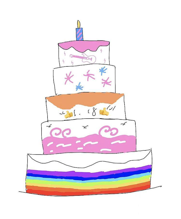 周杰伦43岁生日，王俊凯连续7年手绘蛋糕送祝福，每一层都有寓意（组图） - 2