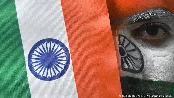 Indien Flagge Symbolbild