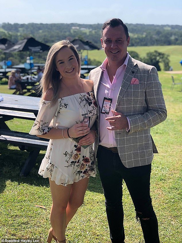 Mr Lee told Daily Mail Australia his response was genuine anger at the would-be thieves. 'I grew up poor... I've busted my a***... and these guys have the hide to try steal what we've worked hard for?' Pictured, Stephen and Hayley Lee