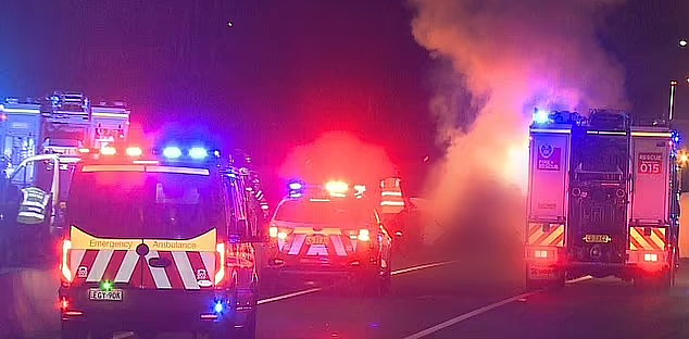 悉尼M4发生车祸！奥迪遭警方追捕时翻车起火，致2人死亡，早高峰混乱（视频/组图） - 3
