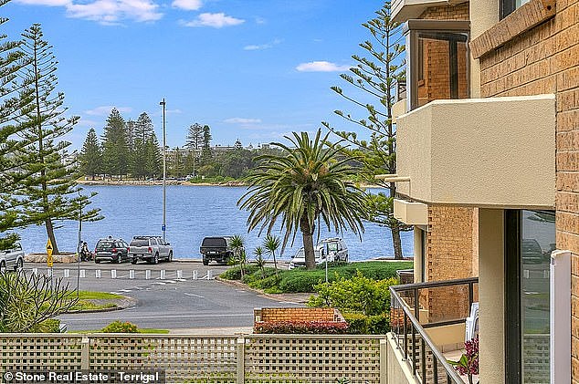 First-home buyers can now buy an apartment near the beach or the city and avoid having to pay tens of thousands of dollars in stamp duty (pictured is the view from a unit at The Entrance on the Central Coast where $621,107 is the median price)