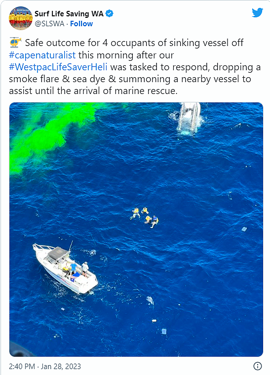 西澳海岸发生沉船事故，直升机开展紧急救援（组图） - 3