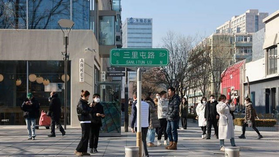 三里屯酒吧街位于北京市朝阳区三里屯北路东侧。