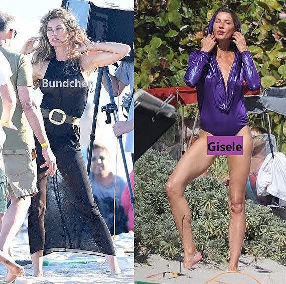42岁超模吉赛尔·邦辰海滩拍封面，无遮挡美背惹眼，吃爆米花充饥（组图） - 2