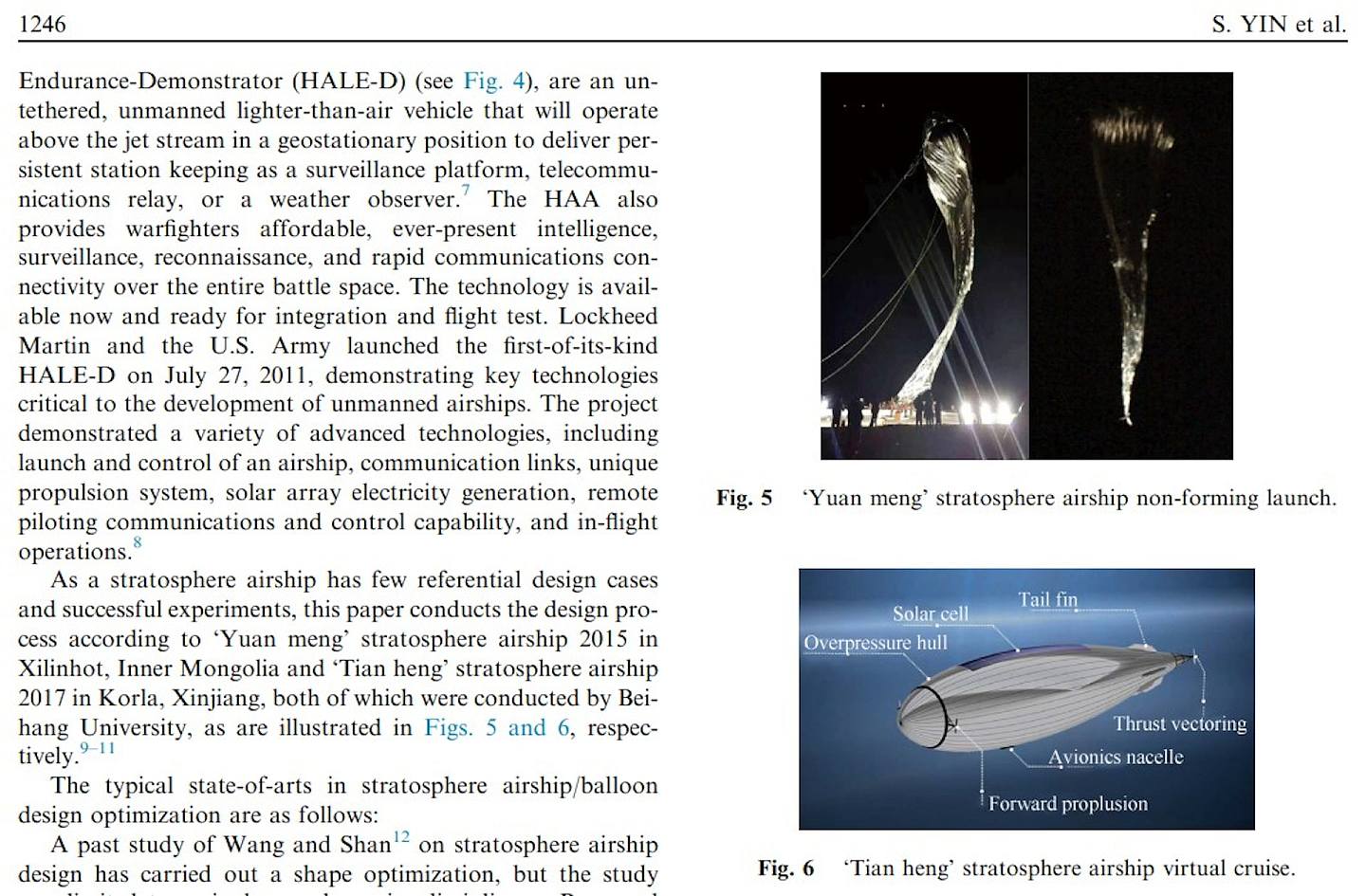 上述《中国航空学报》论文中的飞行器图片。 （文章PDF截图）