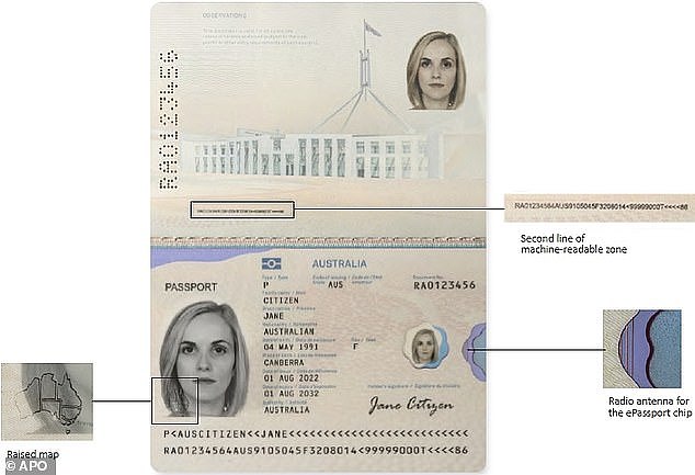 The photo page is now higher security with an embedded ePassport chip and tougher plastic