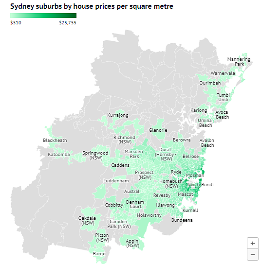 悉尼最贵区揭晓，每平房价超$25000！专家：地块面积减少，价格却在涨（组图） - 3