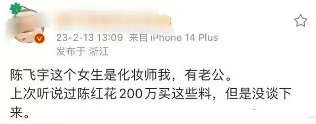 陈飞宇床照引爆热搜，女方被曝有老公，传陈红曾想花200万买料（组图） - 18