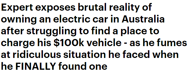 在澳拥有一辆电动汽车是何体验？评测专家：充电不容易，难找又难等（视频/组图） - 1