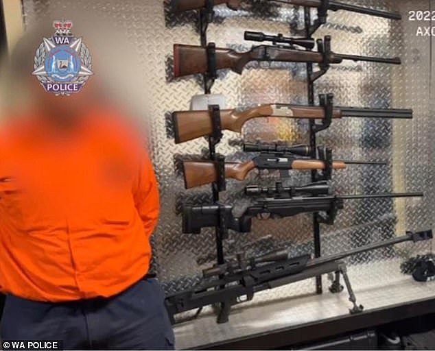 Police have discovered a secret underground gun bunker filled with handguns, shotguns and high-powered rifles
