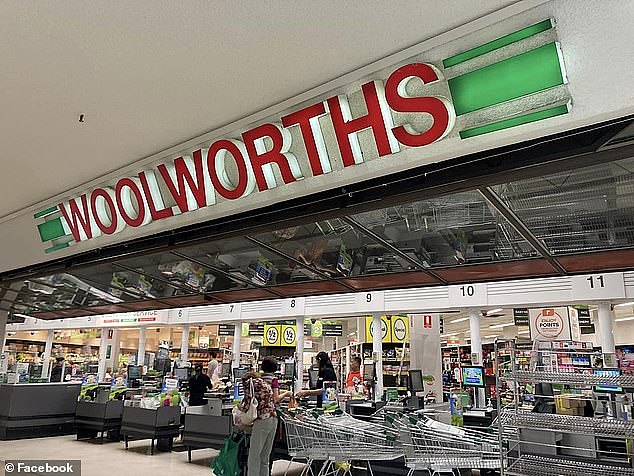 A Sydney shopper has found what he called the 'least updated' Woolworths store complete with the original logo, old checkouts and retro flooring