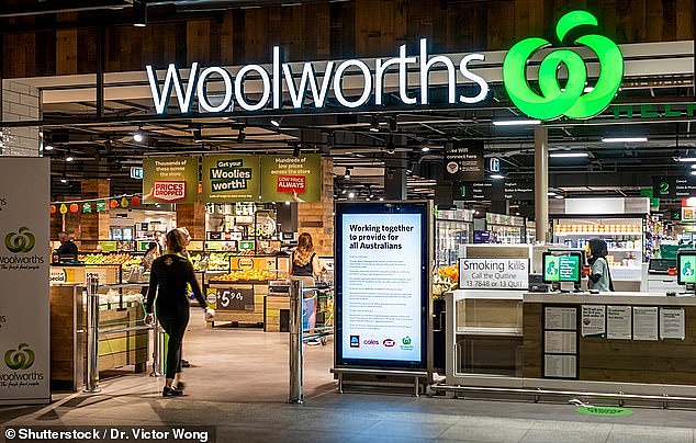 Now most Woolworths stores have a sleek design, a darker colour scheme self-serve registers, digital screens, modern operating systems and the new 'apple skin' logo