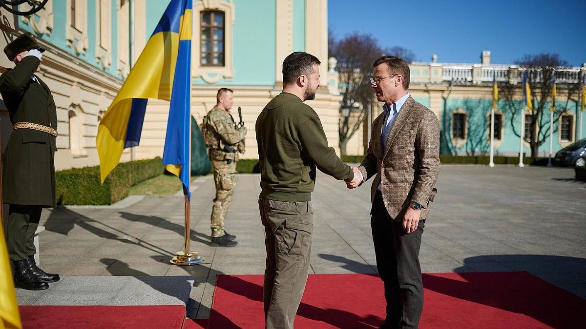 瑞典首相訪基輔晤澤連斯基　承諾盡快向烏克蘭供弓箭手火炮系統